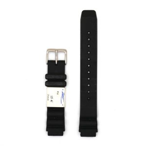 Bracelet de Montre en Silicone étanche Noir - 16 mm - ZRC