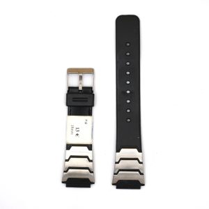 Bracelet de Montre en Silicone étanche Noir - 18 mm - ZRC