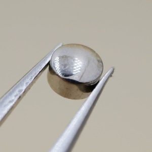 Couronne de montre Ø34,5 Ht 22 Filetage 0,90 à fleur, Gris métal [NOS]