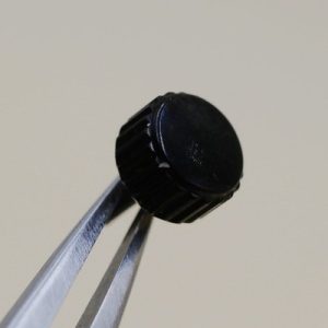 Couronne de montre Ø60 Ht 35 Filetage 0,90 Canon long Ø12, Noir [NOS]
