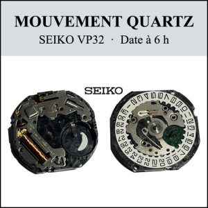 Mouvement de montre Quartz VP32 Date 6h [NOS] SEIKO (Watch movement)
