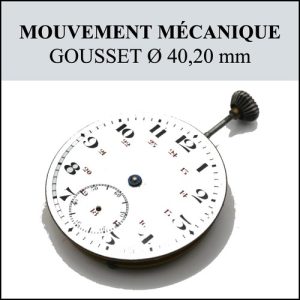 Mouvement gousset pour pièces Ø40,20 - Ne fonctionne pas