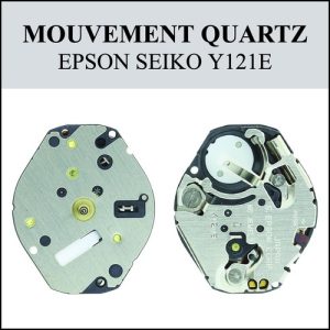 Mouvement de montre Quartz Y121E 3 aiguilles [NOS] EPSON SEIKO (Watch movement)