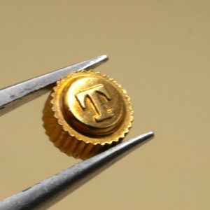 Couronne d'Origine TISSOT Ø3,5mm Ép 2mm Dorée [NOS] Original watch crown