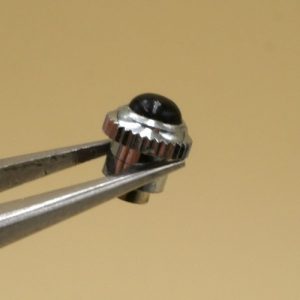 Couronne d'Origine TISSOT Ø4,5mm Ép 5,5mm Gris métal [NOS] Original watch crown