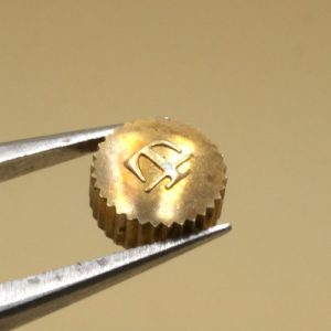 Couronne d'Origine TISSOT Ø5mm Ép 2,8mm Dorée [NOS] Original watch crown