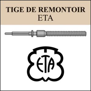 N°401 Tige de remontoir ETA - Menu déroulant [NOS] Winding stem
