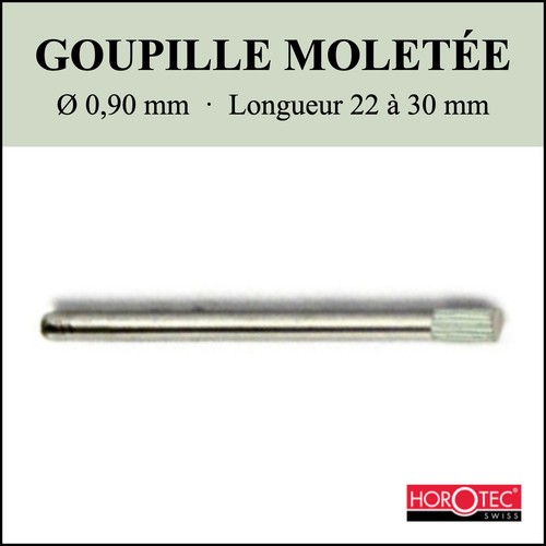 Goupille moletée - Ø0,90mm - Longueur 22 à 30mm