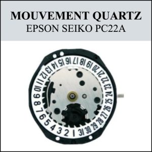 Mouvement de montre Quartz PC22A Date 3h [NOS] EPSON SEIKO (Watch movement)