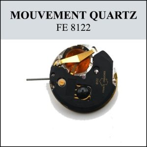 Mouvement ébauche FE 11½" 8122 quartz [NOS - Incomplet] (watch movement)