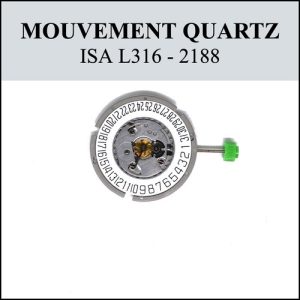 Mouvement de montre Quartz ISA L316 - 2188 [NOS] (Watch movement)