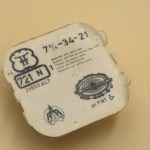 N°721 Balancier de montre FHF 34-21 - 21 600 Alt/h INCABLOC [NOS]