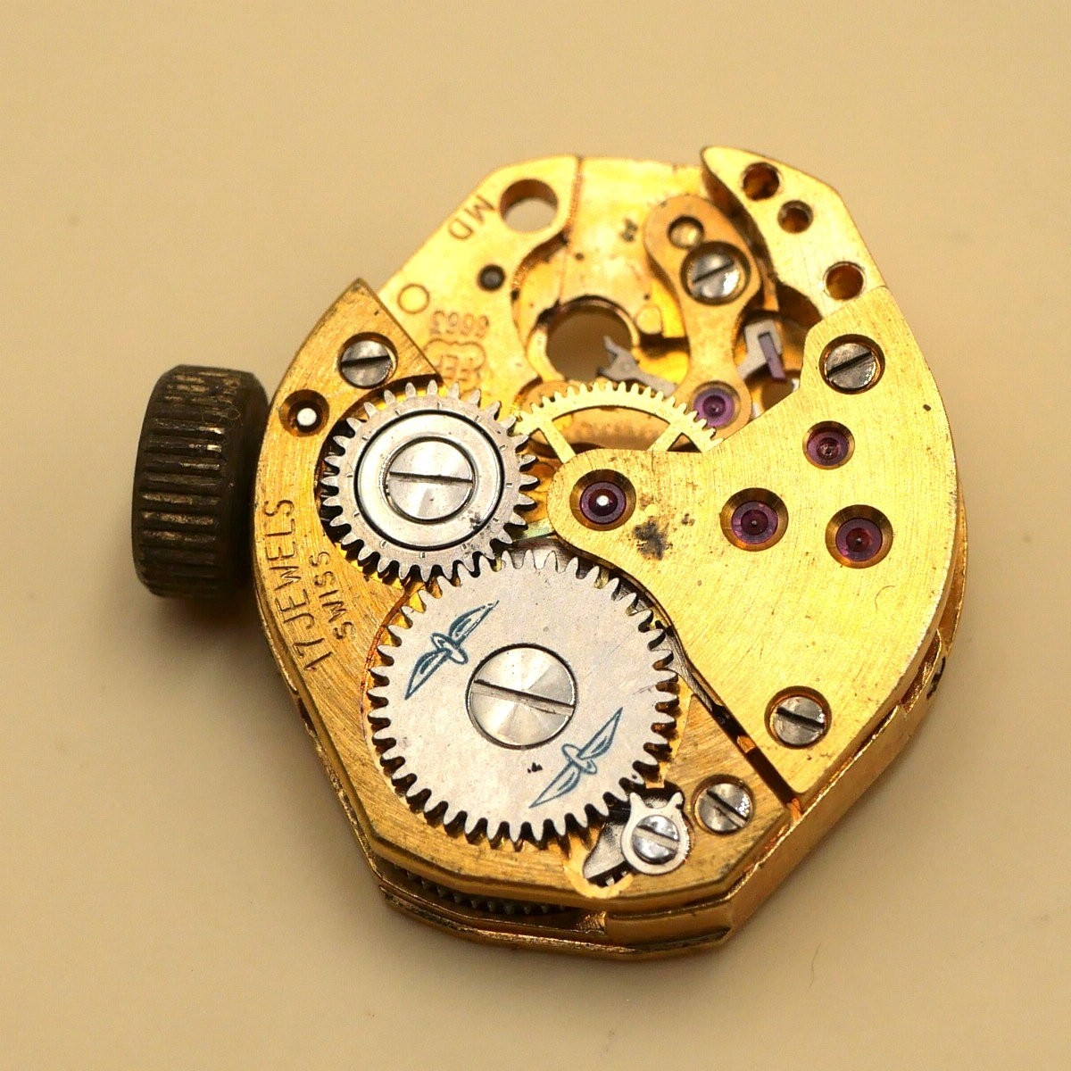 Mouvement pour pièces FEF 6663 NO Balance (watch movement for parts) – Image 2