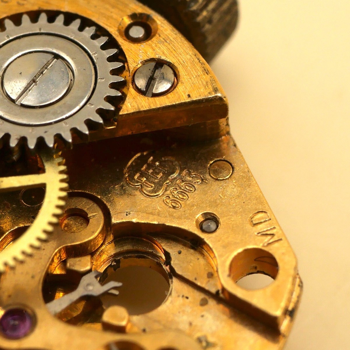 Mouvement pour pièces FEF 6663 NO Balance (watch movement for parts) – Image 3