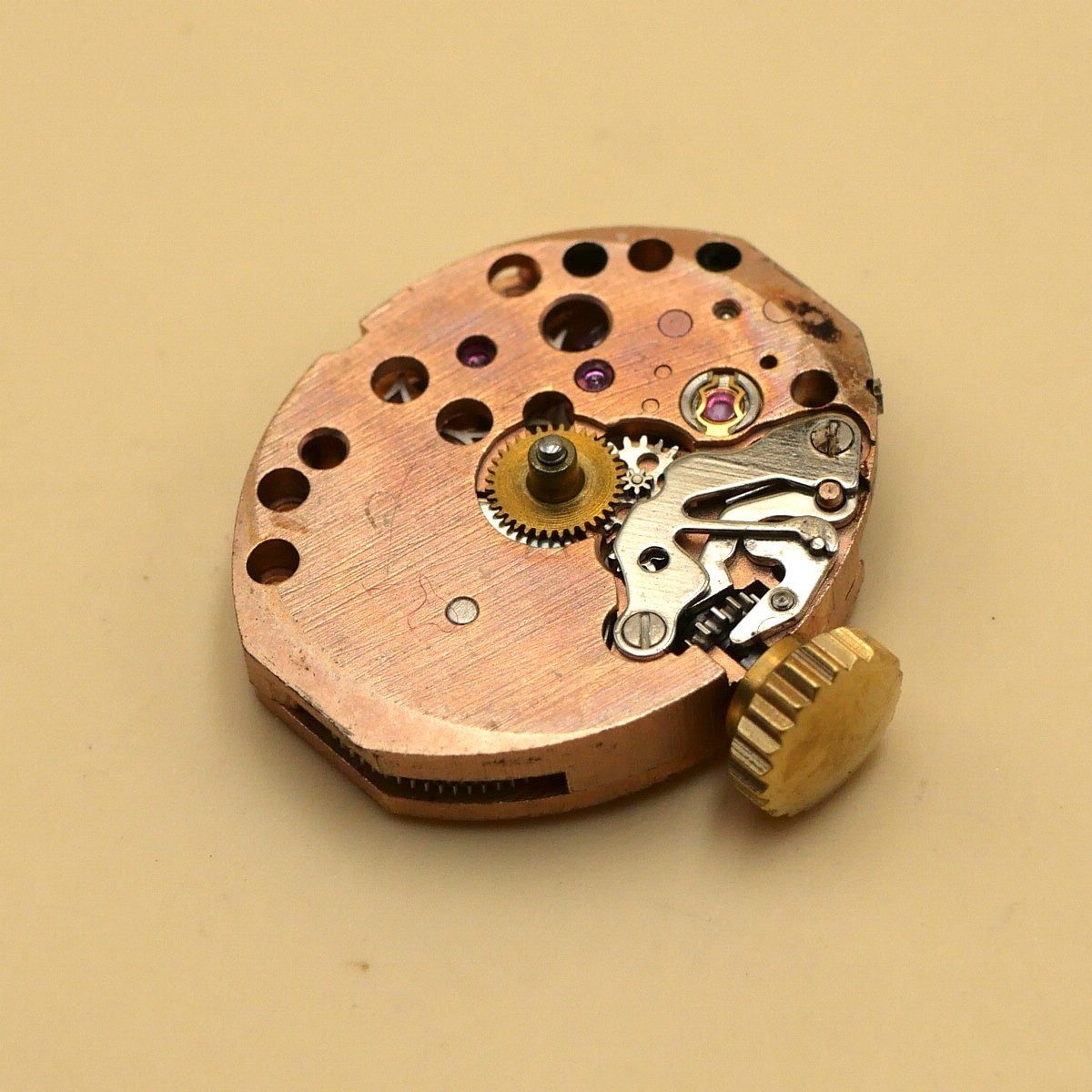 Mouvement pour pièces LANCO 500 Balance OK Working (watch movement for parts)