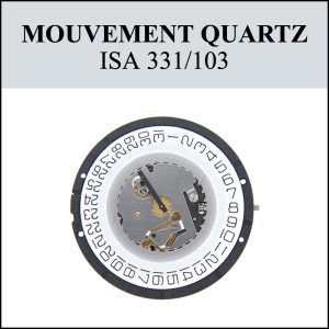 Mouvement de montre Quartz 331/103 Date 3h Menu déroulant [NOS] ISA