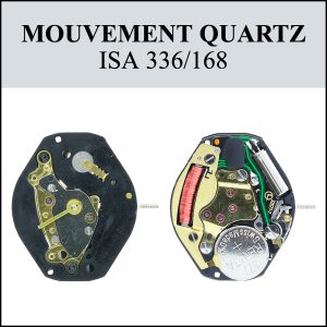 Mouvement de montre Quartz 336/168 Petite seconde [NOS] ISA (Watch movement)