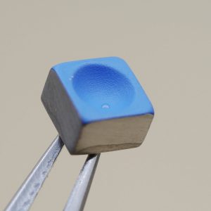 Couronne carrée Ø40 Ht 25 Filetage 0,90 Canon court Ø12, Gris métal [NOS]