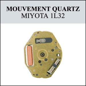 Mouvement de montre Quartz 1L32 3 aiguilles [NOS] MIYOTA (Watch movement)