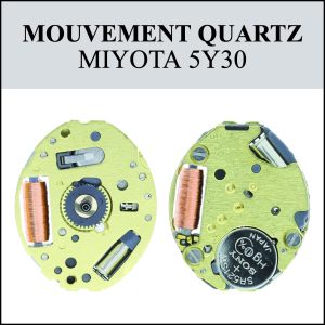 Mouvement de montre Quartz 5Y30 3 aiguilles [NOS] MIYOTA (Watch movement)