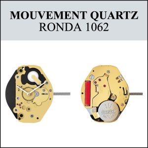 Mouvement de montre Quartz 1062 2 aiguilles [NOS] RONDA (Watch movement)